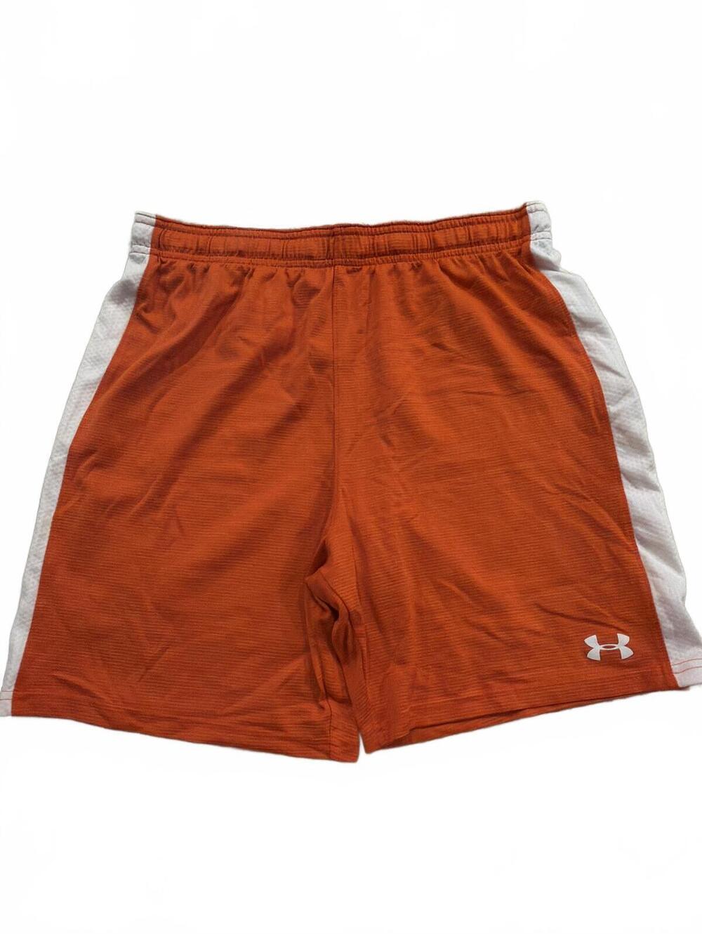 Under Armour Boys HeatGear Orange Athletic Shorts YXL